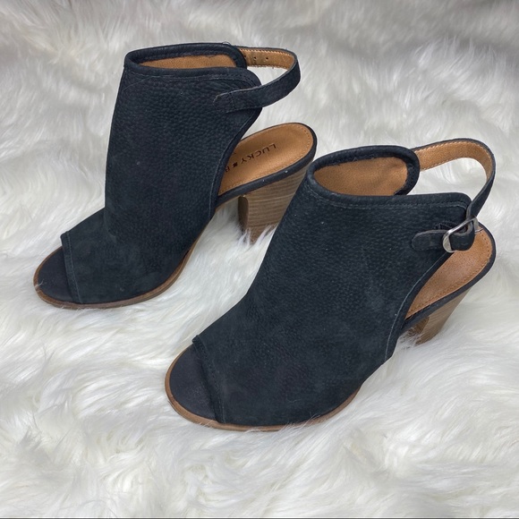 đź–¤SALE: price dropđź–¤Lucky Brand peep toe heels - Picture 3 of 7